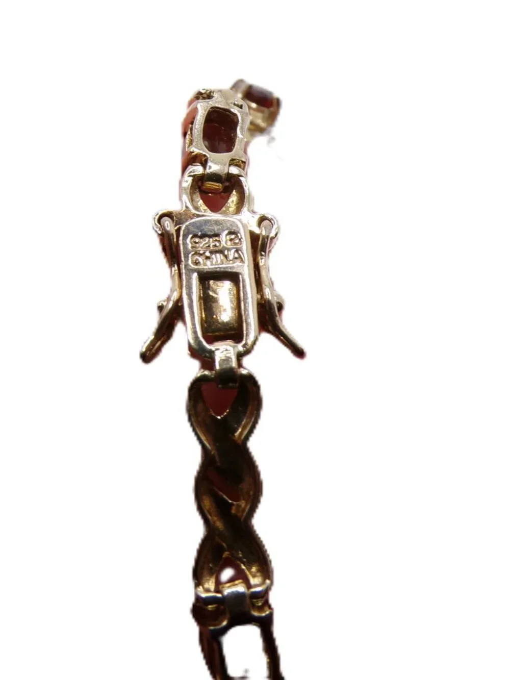 Multi-Gemstone Bracelet – 925 Sterling Silver with Gold Finish
